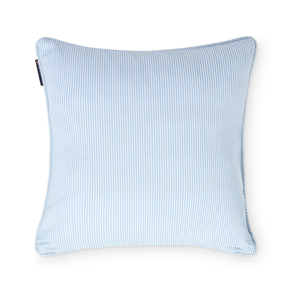 Lexington Blue/White Striped Organic Cotton Kuddfodral